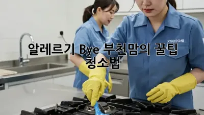 알레르기 Bye! 부천맘의 꿀팁 청소법 🏡✨