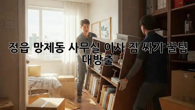 정읍 망제동 사무실 이사 짐 싸기 꿀팁 대방출! 📦💼